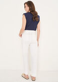 Puma Masculine-Cut Trousers BIANCO WHITEBLUE OLTREMARE  Woman image number 4