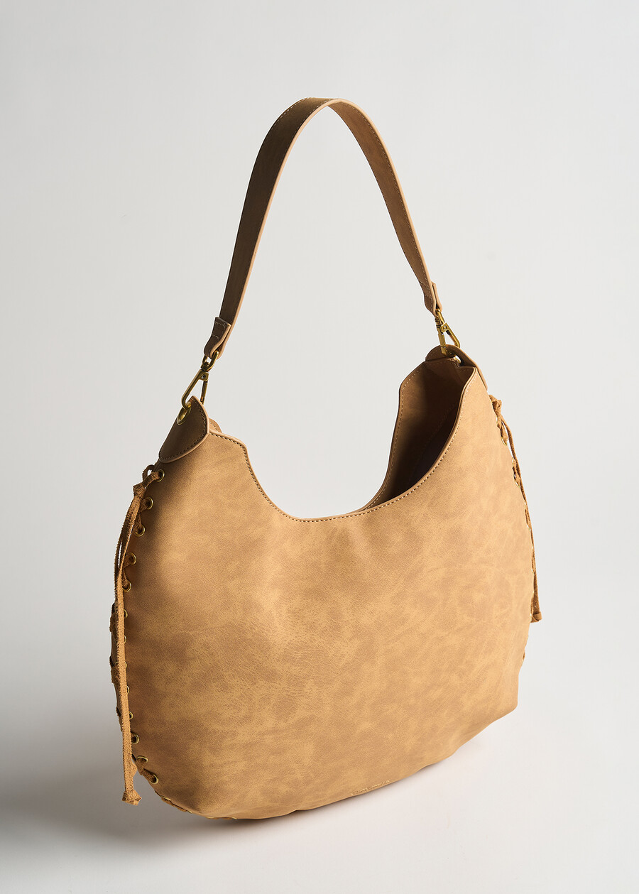 Maxi sacca Barnie effetto nabuk ARANCIONE Donna , immagine n. 2