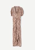 Azaleia 100% viscose long dress MARRONE Woman image number 4