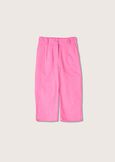 Becrux linen and cotton capri trousers ROSA IBISCUS Woman image number 5