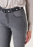 Pantalone Cindy in denim di cotone DENIM DARK DENIMGRIGIO GREY Donna immagine n. 3