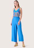 Pantaloni Megan in viscosa ecovero BLU CARRIBEAN Donna immagine n. 1