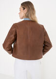 Giubbino Gaia 100% vera pelle MARRONE Donna immagine n. 5