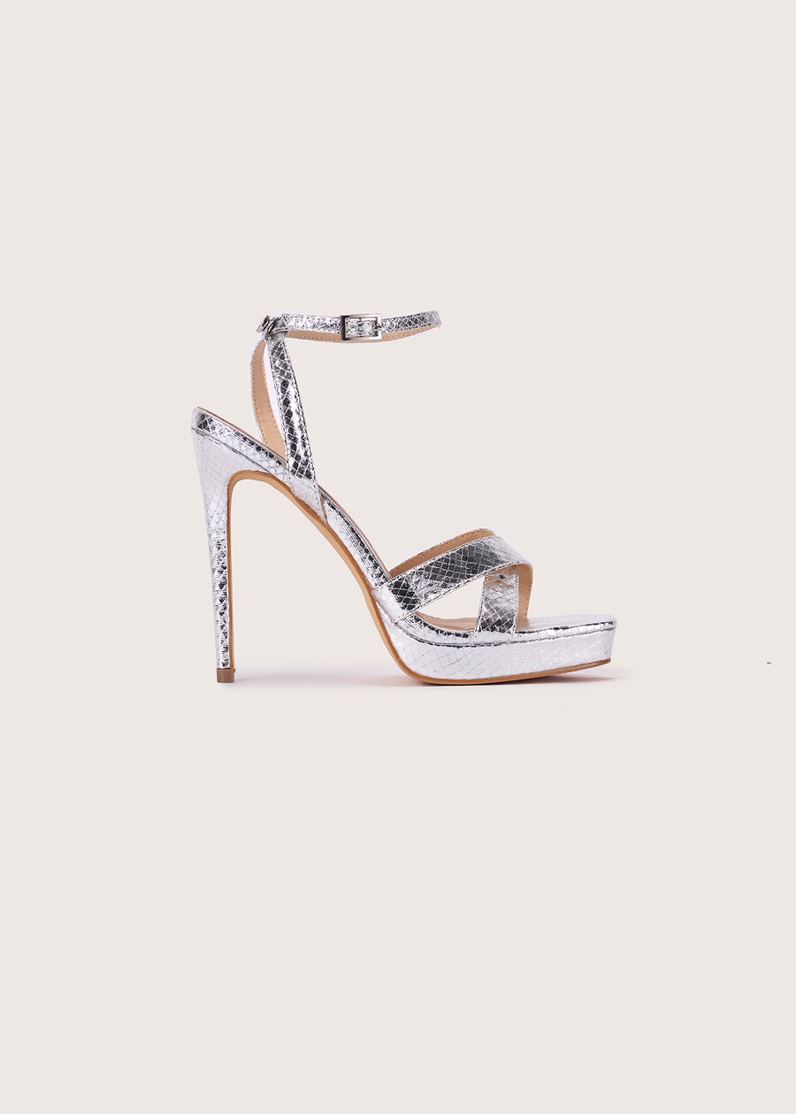 Sandalo Sirya effetto pitone GRIG SILVER  Donna , immagine n. 3