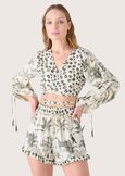 Conny 100% cotton blouse BEIGE NAVAJO Woman image number 1