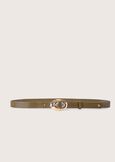 Clizia eco-leather belt VERDE CAPPER Woman image number 2