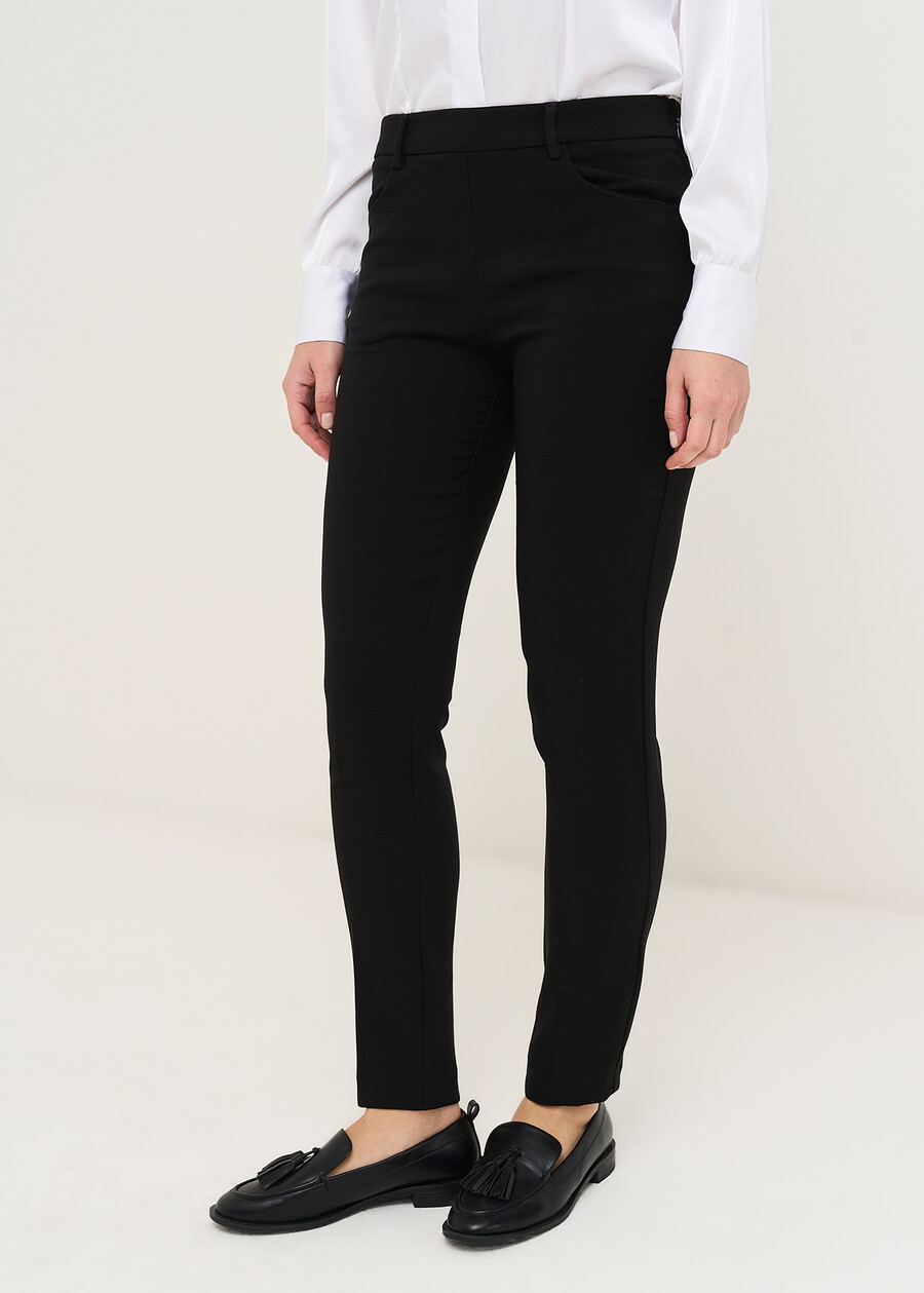 Pantaloni Scarlett skinny tessuto tecnico NERO BLACK Donna , immagine n. 2
