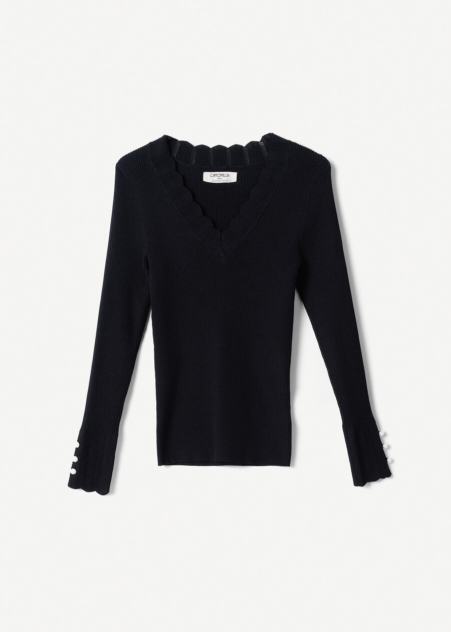 Matisse slim-fit knit top NERO BLACK Woman , image number 4