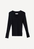 Matisse slim-fit knit top NERO BLACK Woman image number 4