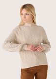 Michelle high neck jersey BEIGE LANA Woman image number 1