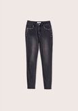 Pantalone Kate in denim di cotone GRIGIO DARK GREY Donna immagine n. 5