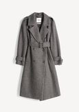 Charlot herringbone trench coat GRIGIO GREY Woman image number 7
