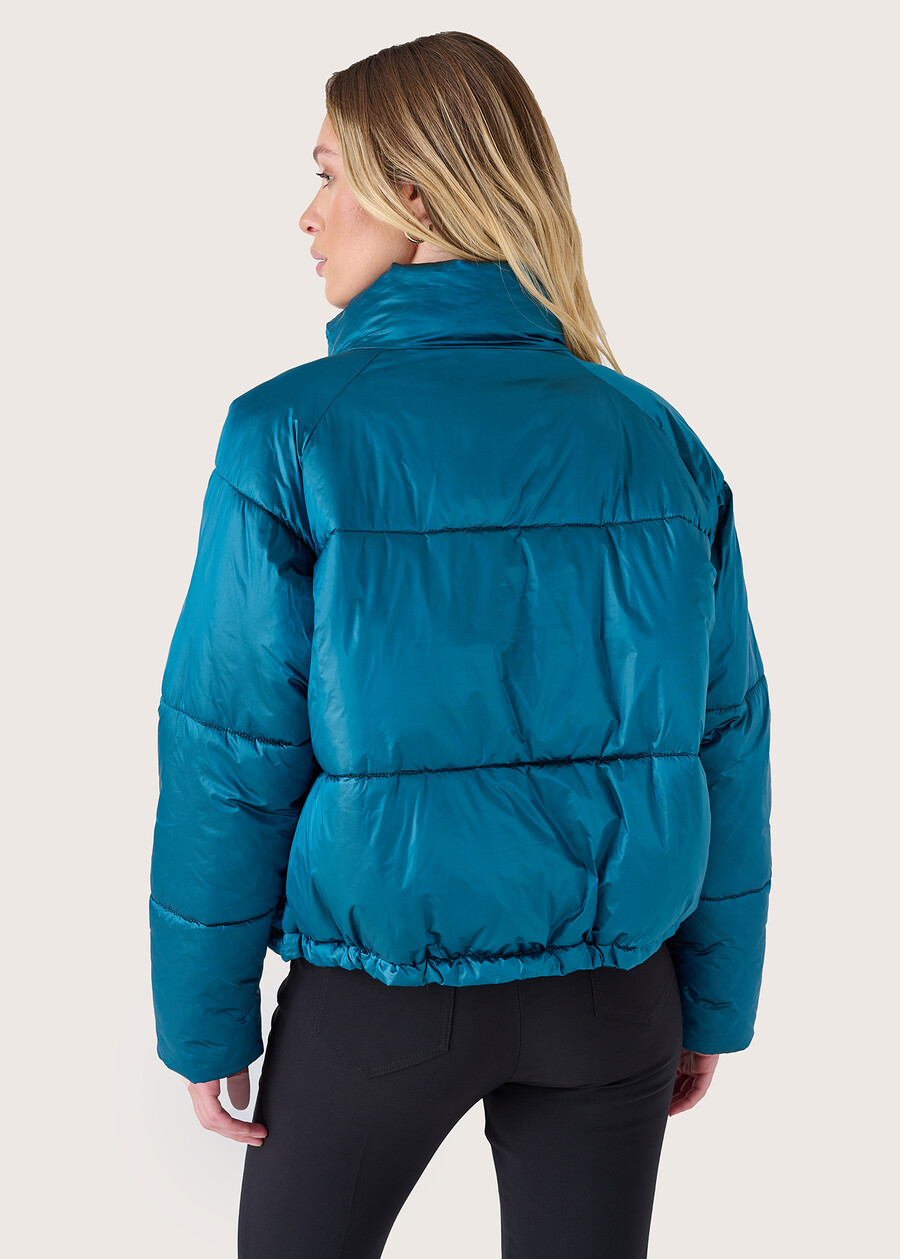 Piumino Papua con collo alto BLU COBALTO Donna , immagine n. 4