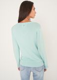 Maglia Milly scollo a V CELESTE POLVERE Donna immagine n. 3