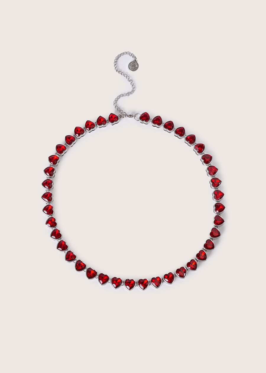 Guadalupa crystals choker necklace ROSSO PAPAVERO Woman , image number 2