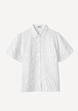 Cleopatra openwork shirt BIANCO WHITE Woman image number 4