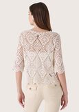 Camea 100% cotton cardigan BEIGE NARCISO Woman image number 3