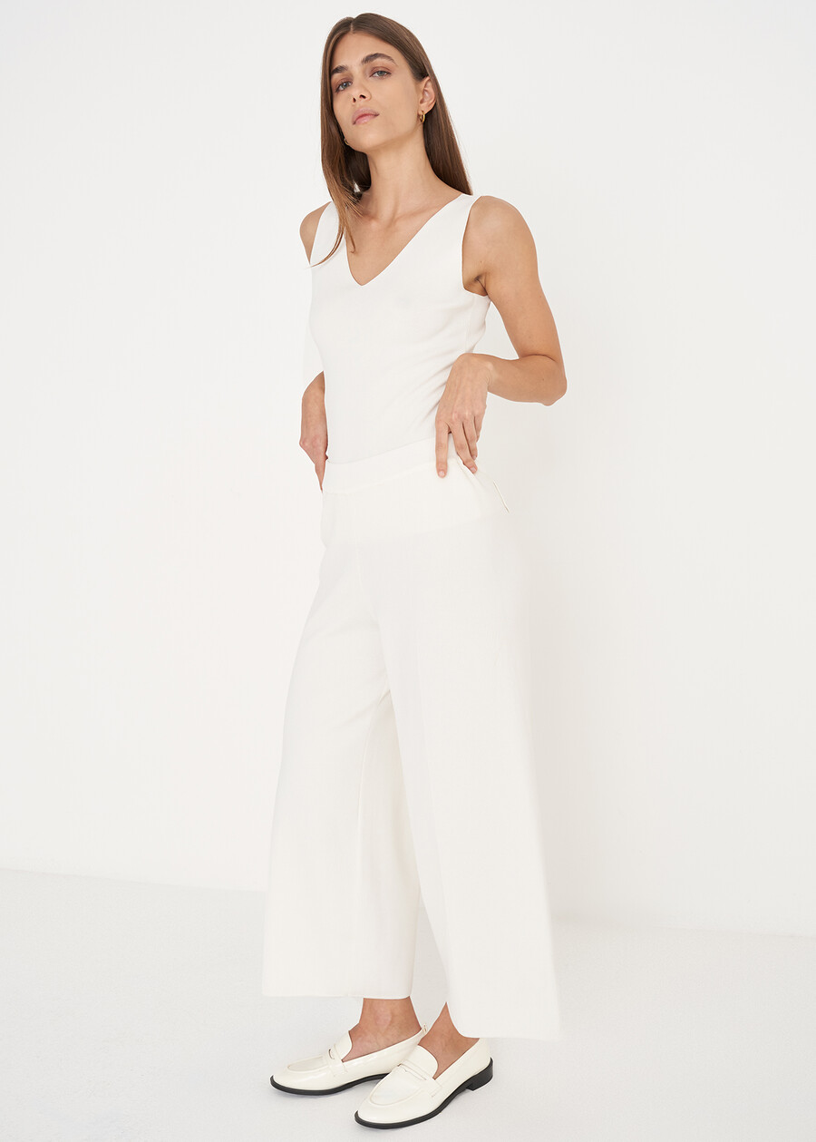 Piper high-waisted trousers BLU NAVYBIANCO BURRO Woman , image number 2