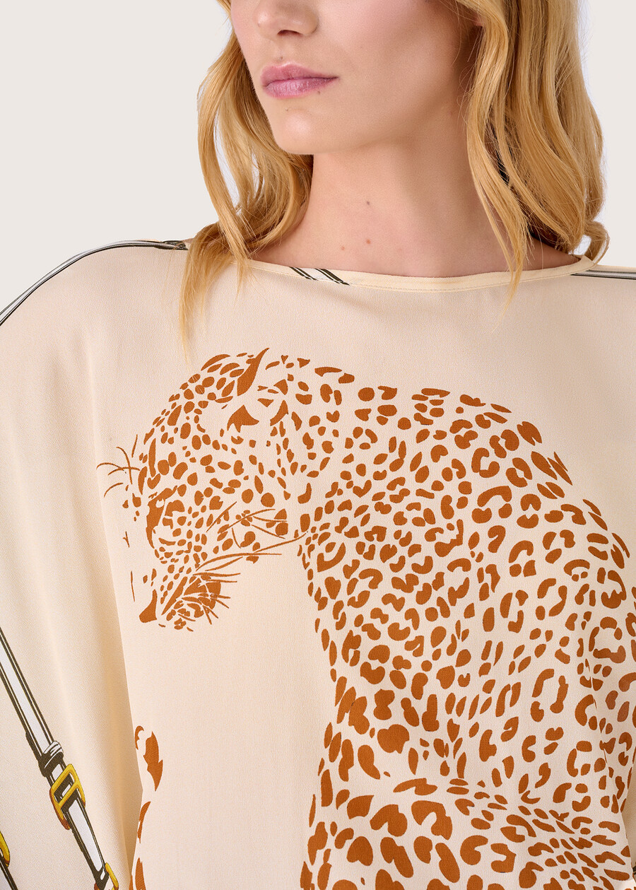 Blusa Caral in crêpe BEIGE Donna , immagine n. 2