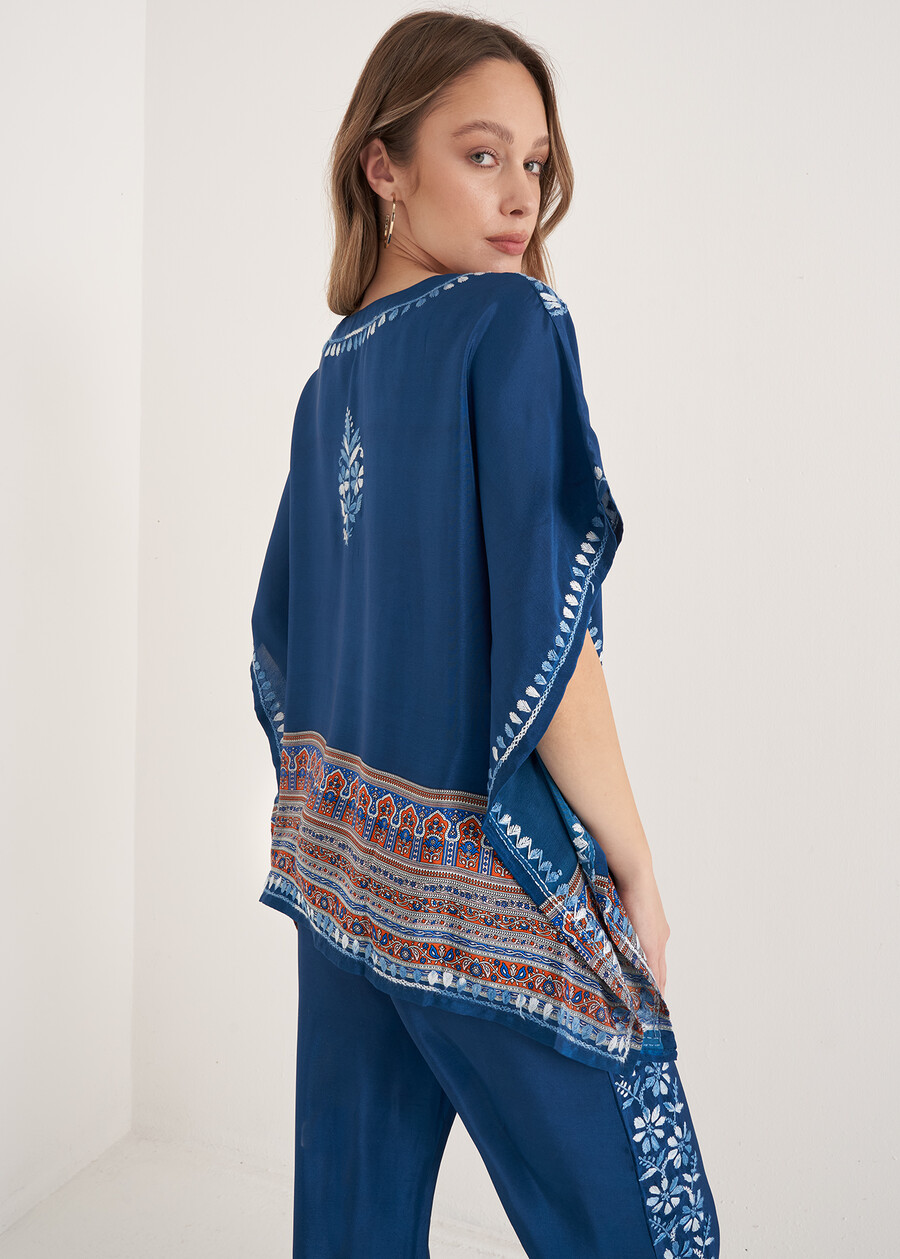 Batter Printed Blouse with Embroidery BLU OTTANIO Woman , image number 4