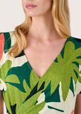 Samu crossover neckline t-shirt VERDE SALAD Woman image number 2