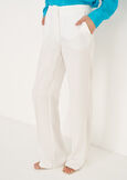 Pantaloni Giorgia-E in lino e viscosa BLUBIANCO WHITE Donna immagine n. 4