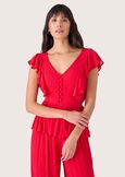 Top Tessa 100% rayon ROSSO CARPETBLU ABISSO Donna immagine n. 1