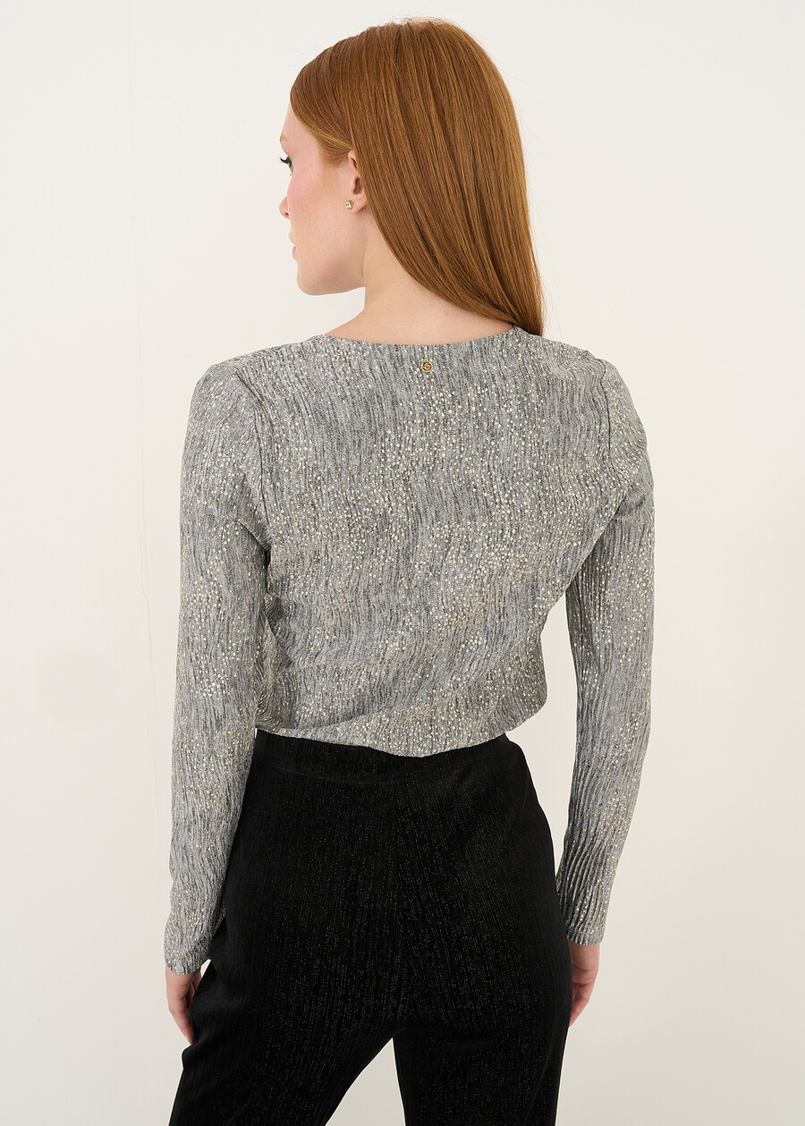T-shirt Stephy aderente con stampa GRIGIO GREY Donna , immagine n. 3