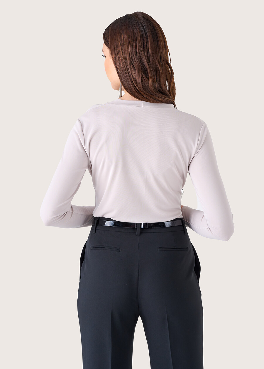 Maglia Laura in jersey NERO BLACKGRIGIO CLOUD Donna , immagine n. 3