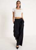 Pantalone a zampa Perteo NERO BLACK Donna immagine n. 1