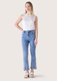 Dolly cotton denim trousers DENIM Woman image number 1