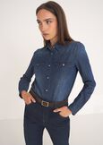 Cristina denim shirt DENIM Woman image number 1