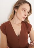 Maglia Star in viscosa MARRONE Donna immagine n. 2