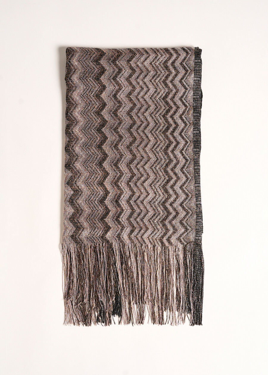 Sciarpa Sonia in lurex NERO BLACK Donna , immagine n. 1