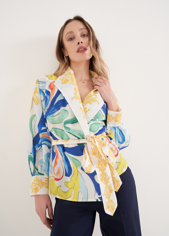 Giacca Leggera Catalina Fantasia BIANCO WHITE Donna null