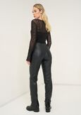 Pantalone Paki effetto ecopelle NERO Donna immagine n. 6