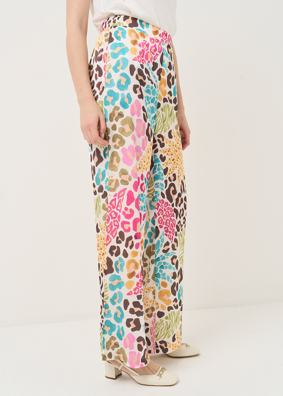 Giorgia animalier trousers BEIGE Woman , image number 4