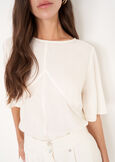 Blusa Bally In 100% Viscosa MARRONE JAVABIANCO BURRO Donna immagine n. 2