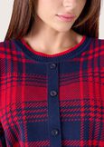 Maglia Maya fantasia check BLUE OLTREMARE  Donna immagine n. 2