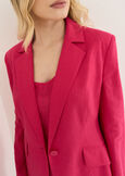 Gennifer linen blend jacket BLUROSABIANCO WHITEROSA FUCSIA Woman image number 2