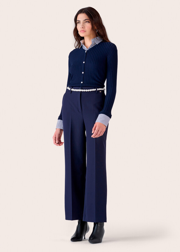Pantalone Ashely a gamba dritta BLUE DARK BLUE Donna null