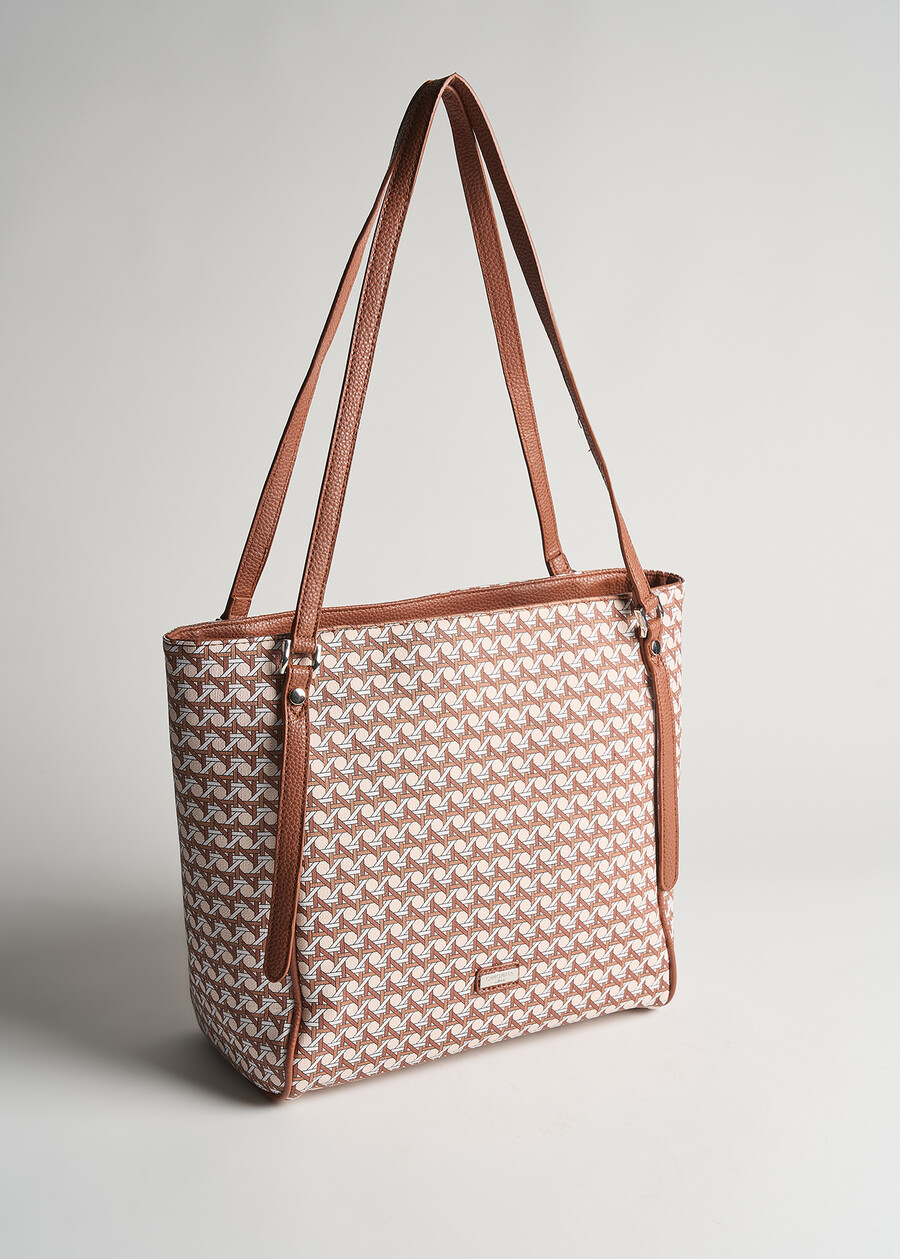 Shopping Bely stampa intreccio MARRONE PIGNA Donna , immagine n. 1