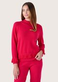 Melanie sweater with fringes ROSSO MAGENTABLU GRAFITE Woman image number 1