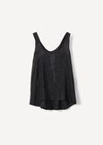 Top Tais Con Ricamo NERO BLACK Donna immagine n. 5