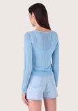 Cardigan Marcy con lurex BLU SURF Donna immagine n. 3