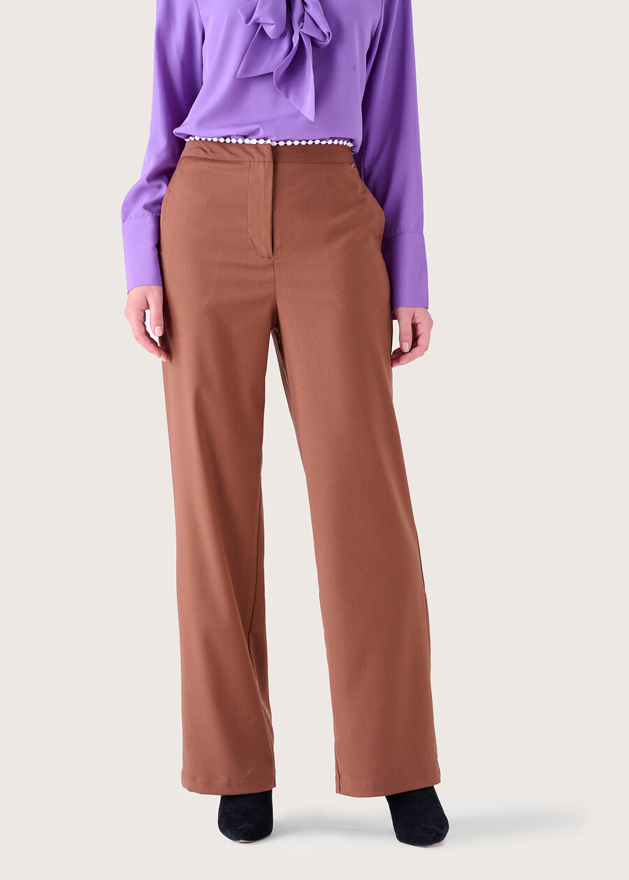 Peanut flared trousers MARRONE CARAMELLO Woman , image number 2