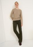 Pantaloni Cindy flare in velluto VERDEMARRONE Donna immagine n. 1
