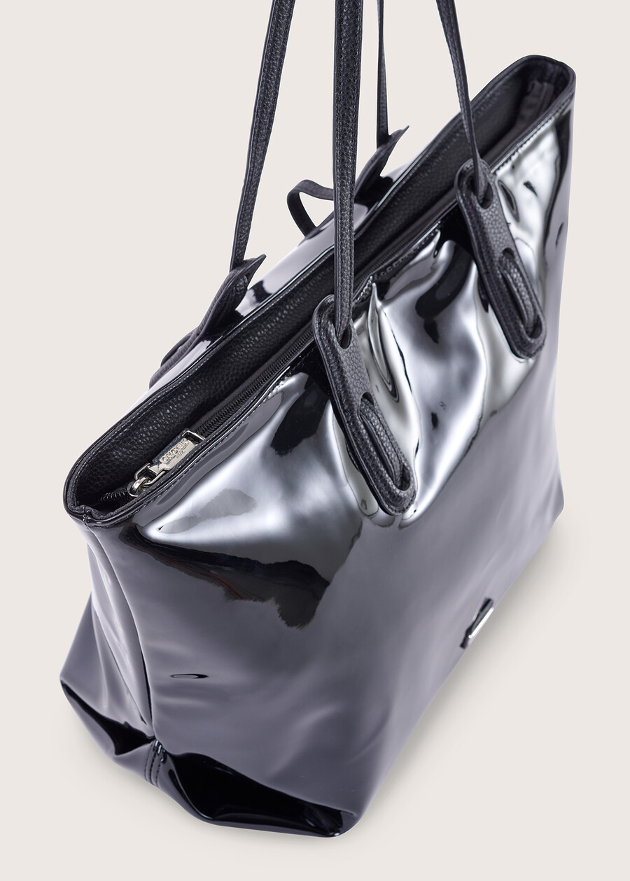 Borsa Bally in ecopelle verniciata NERO BLACK Donna , immagine n. 2