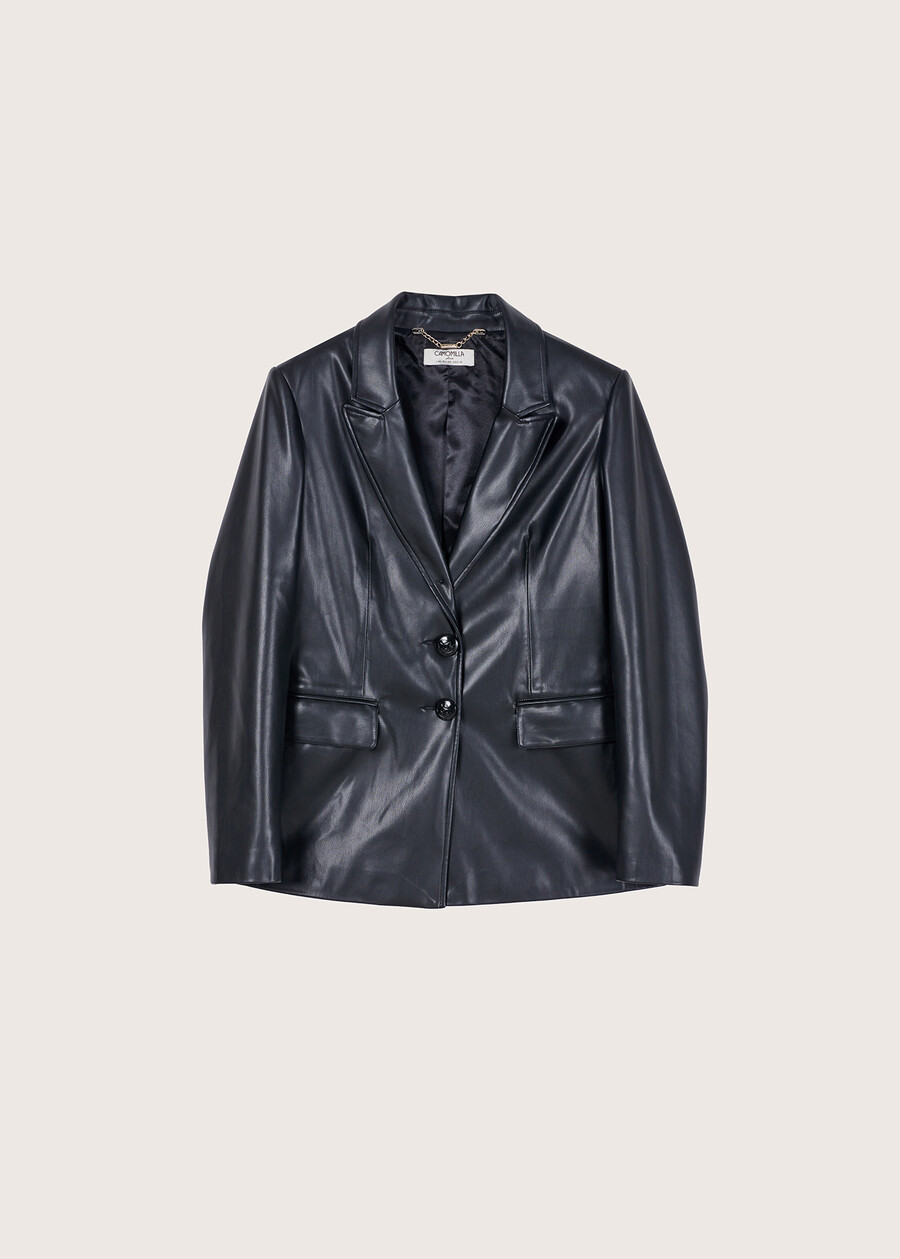 Gyl eco-leather jacket NERO BLACK Woman , image number 6