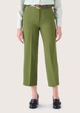 Sara technical fabric trousers VERDE AVOCADO Woman image number 3